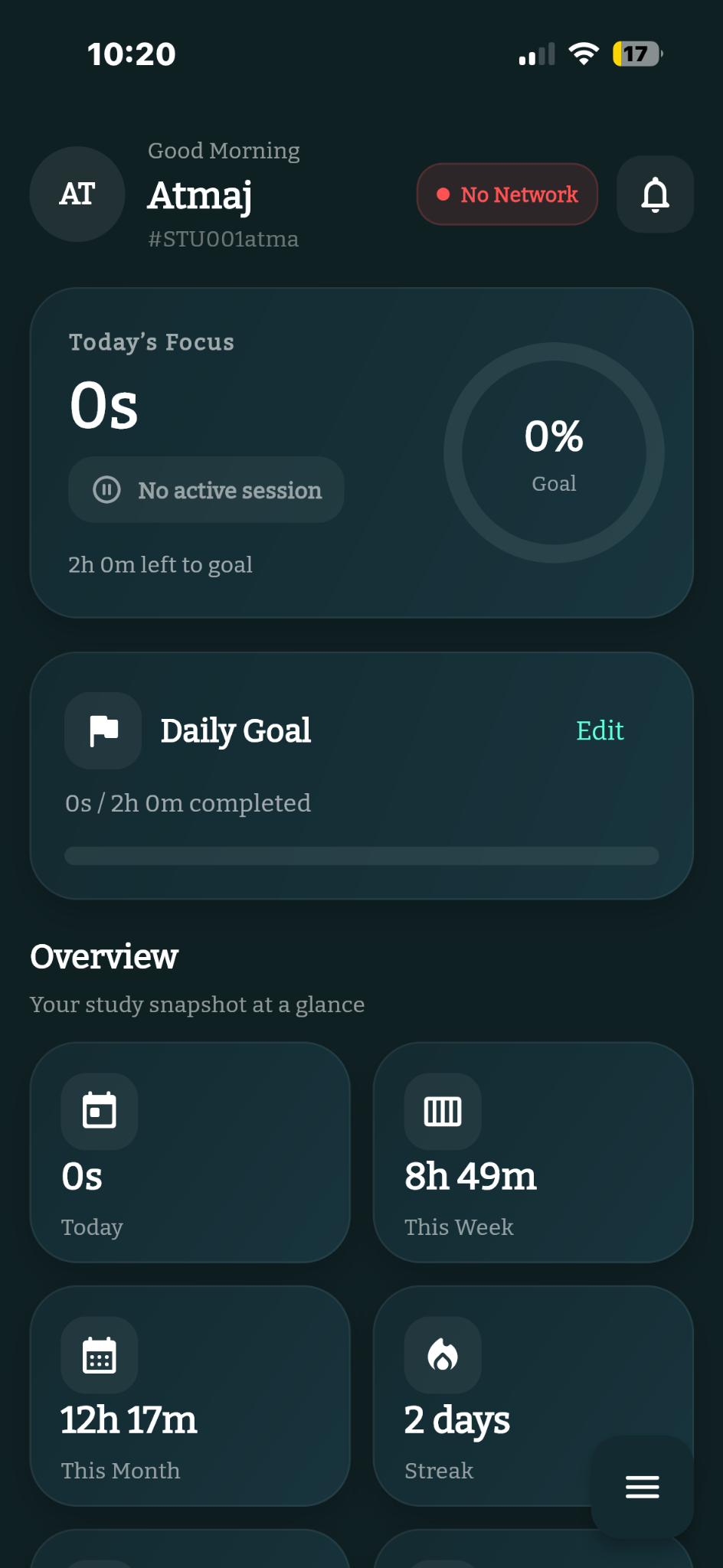 Study Tracker Demo for Focus, Streaks, and Rewards | Elevate Study Space